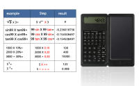 Calculadora Científica Plegable Con Tableta De Escritura LCD De 6 Pulgadas Y Pluma Estilo Digital Para Borrado Botón Y Bloqueo Para Oficina Y Escuela - details 5