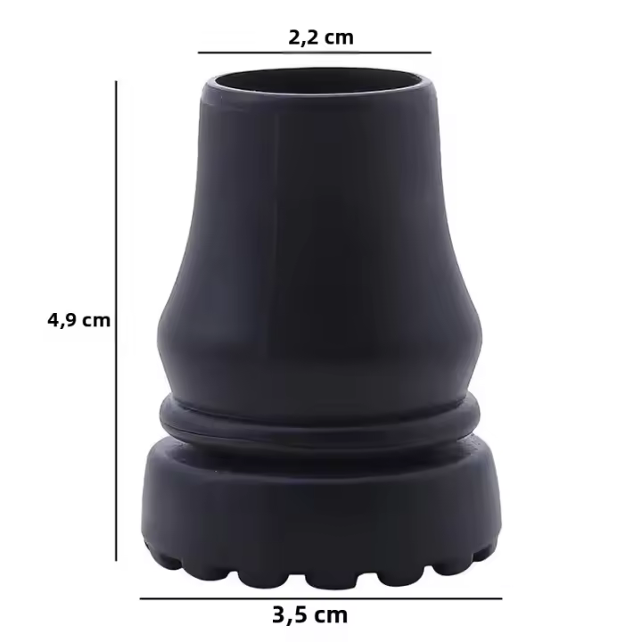 Protector De Punta De Bastón Antideslizante Para Caminar Y Trekking Funda Para Bastón De Apoyo Capa Protectora De Goma Para Paseos Y Senderismo - 1