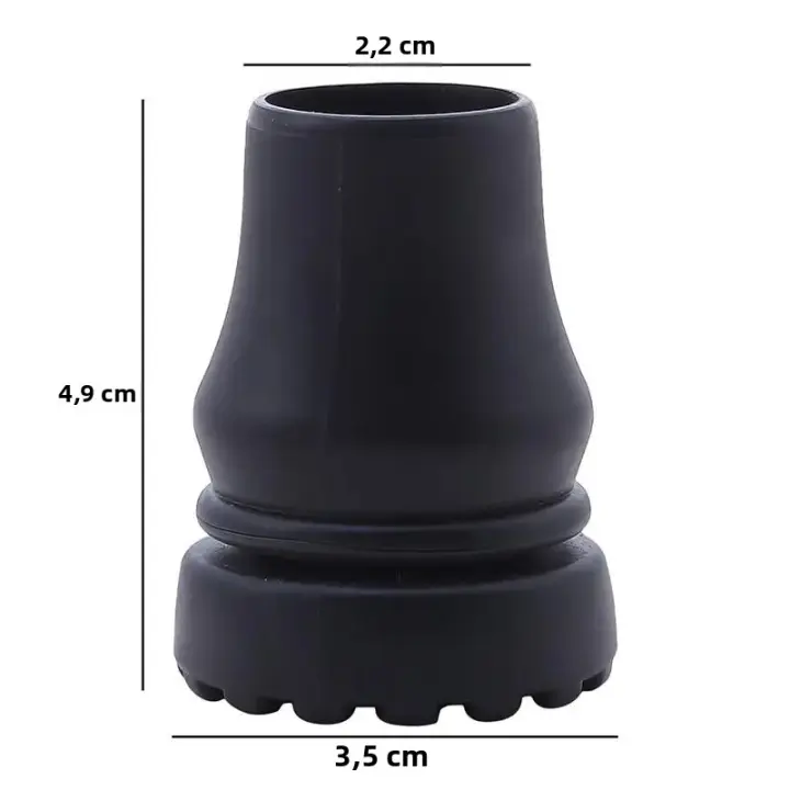 Protector De Punta De Bastón Antideslizante Para Caminar Y Trekking Funda Para Bastón De Apoyo Capa Protectora De Goma Para Paseos Y Senderismo - 1