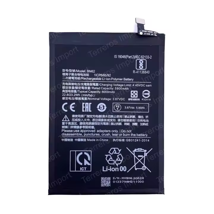 Batería Xiaomi Redmi 9T y Poco M3 BN62 Premium - 1