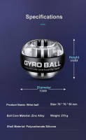 1pc Gyroscópica Powerball Con Autostart Equipo De Fitness Entrenador De Músculo De Mano Y Braza Juguete De Descompresión - details 8