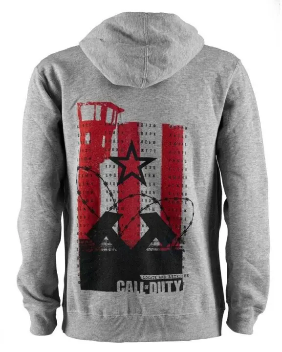 Sudadera con Cremallera Call of Duty Locate and Retrieve Gris Talla L - 1