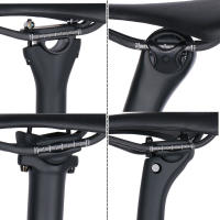 Sillín De Bicicleta ELITAONE Para Carretera/Mtb 240x143mm Fibra De Carbono Vía Redonda 7*7mm Super Ligero 89g 3143ER Para Hombres - details 3