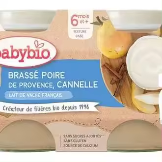 Yogur De Vaca Pera-Canela 6Meses 2Udsx130G Bio Sg - 1