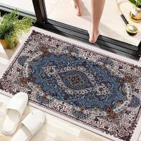 VIKAMA Alfombra De Baño De Velours Cristal Absorbente De Agua Antideslizante Para Piso De Madera Adecuada Para Baño Sala De Estar Dormitorio - details 4