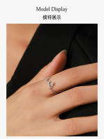 Zenyth elegante Anillo ajustable de Plata de Ley 925 con Cadena del Alfabeto Árabe para Mujer, Boda, cumpleaños, regalo del Día DE LA Madre - details 2