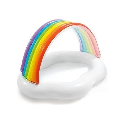 Intex Mini Piscina para Bebé con Toldo Arcoiris - 82L de Capacidad - 1