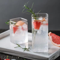 Vaso De Alta Capacidad Para Bebidas Frías Y Café Con Capacidad Para Vino Y Cerveza Transparente Y Creativo De Vidrio Redondo Para Uso Doméstico - details 6