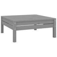 vidaXL Taburete de jardín de madera maciza de pino en color Blanco/Negro/Gris | cómodas modernas ergonómicas para comedor cocina salón hogar - details 2