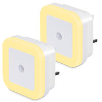 Lámpara Nocturna LED Inalámbrica Con Sensor De Movimiento EU UK Plug-in Auto Dusk to Dawn Sensor Eficiente Energéticamente Para Niños Hogar Forma Rectangular Fuente De Luz LED - details 20