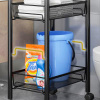LUTODY - Carro de Almacenamiento Organizador Metálico de Varios Niveles con Ruedas, Carrito Auxiliar Compacto, Verdulero, Frutero, Multiuso para Cocina - details 3
