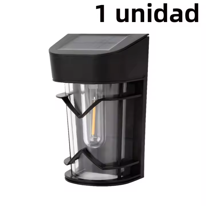 Luces Solares Para Exterior Jardín Balcón Hogar Sensor Impermeables Para Escaleras Valla Calle Super Brillantes Luz De Pared - 1