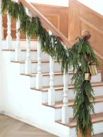 Guirnalda De Pino Artificial De 180CM 6FT Real Touch Para Decoración De Navidad Interior Y Exterior Guirnalda Verde De Invierno Para Exposiciones Y Bodas - details 3