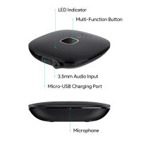 AUKEY receptor BR-C16 con llamadas manos libres - 5.0,Conectores y cables de ordenador,Adaptador de audio y música inalámbrico con Bluetooth 5.0 y NFC para casa y coche - details 2