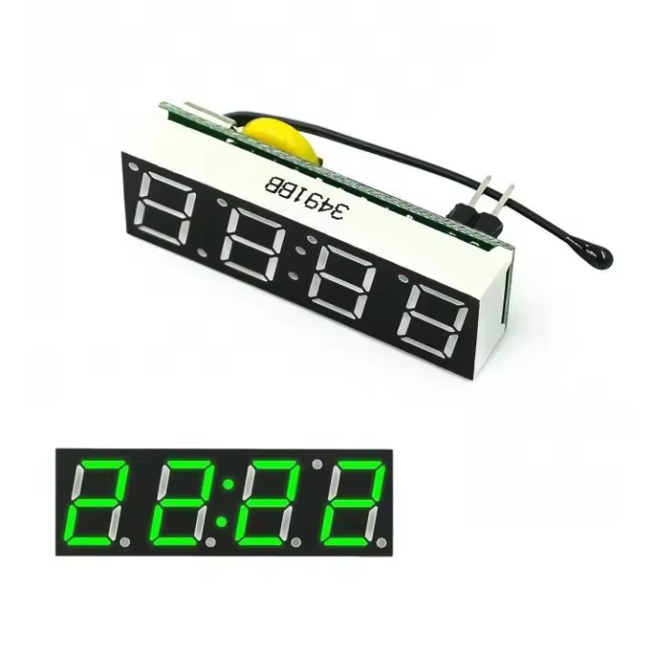 Reloj Digital LED DS1302SN RX8025T 3 En 1 Rojo Azul Verde Módulo De Temperatura Voltaje Tiempo Termómetro Voltímetro Placa DC 5V-30V - 1