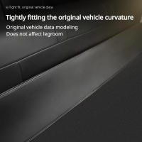 Alfombra Protectora De Asiento Trasero Para Tesla Model Y Model 3 Highland Cuero Completo Alrededor De Asiento Anti- Suciedad Tapete De Patada Accesorios De Coche - details 3