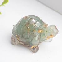2PC Piedra De Cristal Natural Con Resina En Forma De Tortuga Pequeña Decoración De Escritorio Para Meditación Chakra Y Hechizos Regalo Para El Hogar - details 3