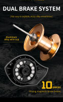 Carrete De Pesca AK-2000 Baitcasting Alta Velocidad Equipo De Pesca Ligero Manivela Izquierda Para Agua Dulce Y Salada - details 4