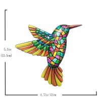 Arte De Hierro Colibrí Herramienta Artesanal Colgante Decoración De Pared Para Jardín Decoración De Hogar Decoración De Pared Para Valla Estilo Rústico Farmhouse - details 9