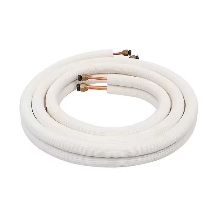 3Meter Air Conditioner Pair Coil Tube 1/4In 3/8In Insulated Aluminum tube Wire Set Air Conditioner Pa - 1