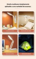 Lámpara De Escritorio Multifuncional Plegable Con Protección Ocular Iluminación LED Para Dormitorio Sala De Estar Estudio Regulable a Infinito - details 6