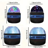 Luz De Galaxia Del Norte LED Con Patrón De Agua Luz De Cielo Estrellado Control Remoto Aurora Proyección USB Plug-in Bola Mágica Para Escenario KTV - details 7