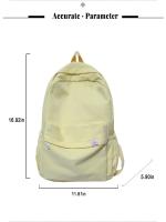 Mochila Suave Para Hermana Color Sólido Gran Capacidad Estudiante Escuela 2022 Invierno Mochila Universitaria De Estilo INS Para Estudiantes De Colegio - details 2