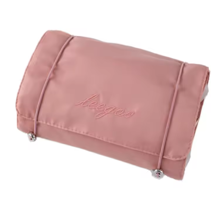 Neceser de viaje para maquillaje, neceser Colgante, Organizer de Cosméticos matriculable with 4 bolsos extraíbles with Cremallera, neceser desmontable para Mujer, color rosa - 1