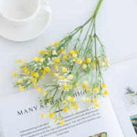 5 Tenues De Flor Artificial Gypsophila Para Boda Navidad Decoración De Hogar Vaso Fotografía Propiedad Color Simulación Plantas Material Plástico - details 5