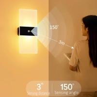 Lámpara De Pared LED Recargable Por USB Con Sensor De Toque O Movimiento PIR Luz Nocturna Magnética Para Interior Decorativa Para Lado De Cama - details 1