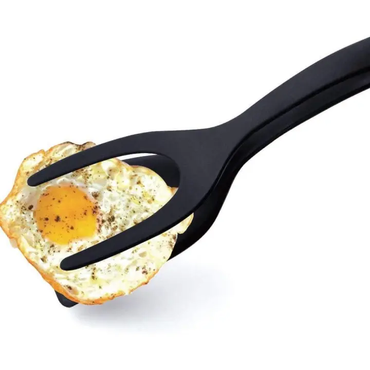 Espátula de Huevo,2 en 1 Espátula Antiadherente Espátula de Huevo de Silicona de Agarre y Voleo para Cocina - 1