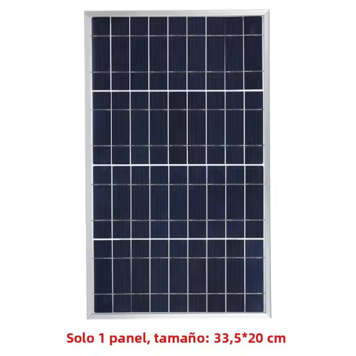 Kit De Panel Solar Polícrata 300W/600W 12V Con USB Generador Solar Portátil Recargable Para Exteriores Material De Silicio Monocrómatico - 1