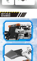 Camión Descargador RC Tracked 2.4G 10CH Con Cuerpo De Acero Inoxidable Vehículo De Construcción DIY Para Juego Educativo Para Niños - details 7