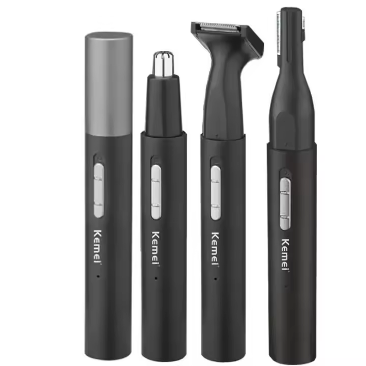 Kemei Trimmer De Pelo Para Nariz Y Barba Eléctrico Para Hombres Y Mujeres Trimmer De Cabello Facial Cejas Orejas Línea Bikini Y Otros Recargable - 1