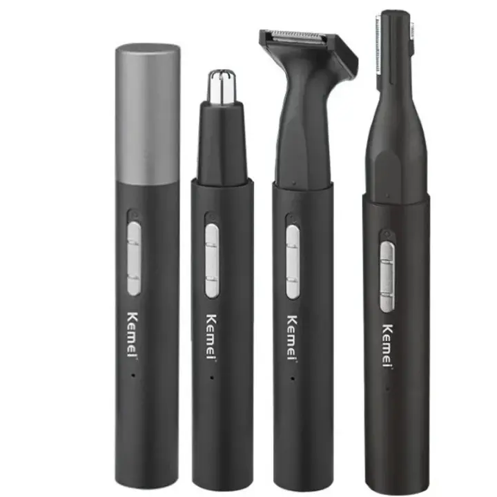 Kemei Trimmer De Pelo Para Nariz Y Barba Eléctrico Para Hombres Y Mujeres Trimmer De Cabello Facial Cejas Orejas Línea Bikini Y Otros Recargable - 1