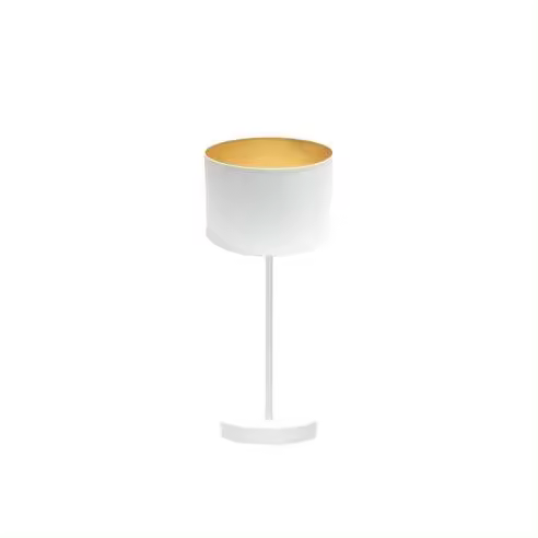 FABRILAMP Lámpara de Mesa Sobremesa Anuska 1xe14 Blanco/blanco-oro 46x16x16 Cm - 1