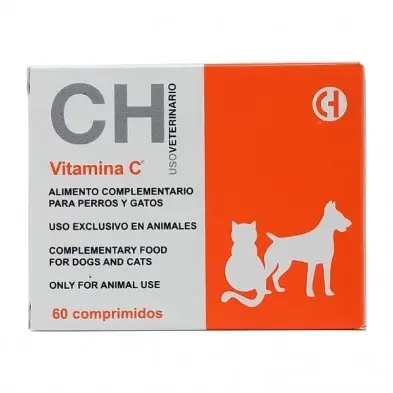 CHEMICAL IBERICA - Vitamina c 60 Comprimidos para Perros y Gatos - 1