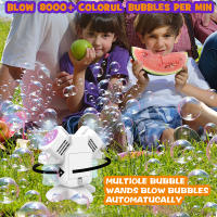 Máquina De Burbujas Giratoria Con Luz Juguete Para Niños Regalo Para Fiestas Y Bodas Exterior No Requiere Batería Ni Agua - details 3