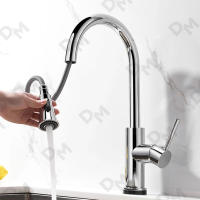 Grifo Extraible para Cocina Grifo Cocina, Grifo Cocina Extraible Grifo de Cocina Fregadero With 3 Modos 360 ° Giratory, Torneira Cozinha Monomando Flexible, Maple Inoxidable - details 0