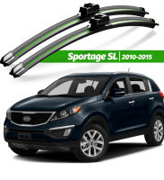 Kit De Limpia Parabrisas Delantero Para KIA Sportage SL 2010-2015 Pinceas De Ventosa Para Ventanas Delanteras Y Traseras Accesorios 24 "+18" Material De Goma Natural - details 0