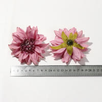 5/10Pcs Cabezas De Girasol Artificiales De Seda 9cm Decoración De Hogar Y Bodas Accesorio Para Coronelas DIY Sin Químicos - details 0