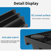 Soporte Vertical Para Portátil Con 3 Ranuras Soporte De Escritorio Para MacBook Tableta Y Teléfono Estación De Enlace Universal - details 9