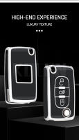 Funda De Llave De Coche TPU Para Peugeot 207 307 308 407 607 807 Citroen C2 C3 C4 C5 C6 Con 2 3 Botones Accesorios Protegidos - details 2