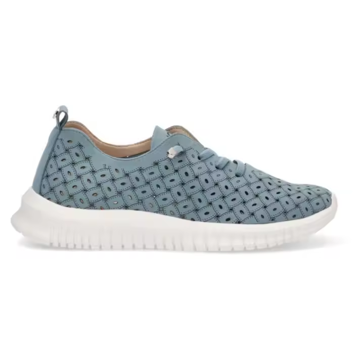 Etika zapatilla deportiva estilo confort para mujer 68001 color jeans - 1