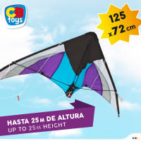 Cometa acrobática pop-up morado y blanco CB Toys - details 5