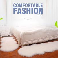 Alfombra De Cuero De Oveja Falsa Antideslizante Suave Alfombra De Pelo Largo Pelo Fluffy Shaggy Para Dormitorio Decoración De Hogar Protección Del Piso - details 4