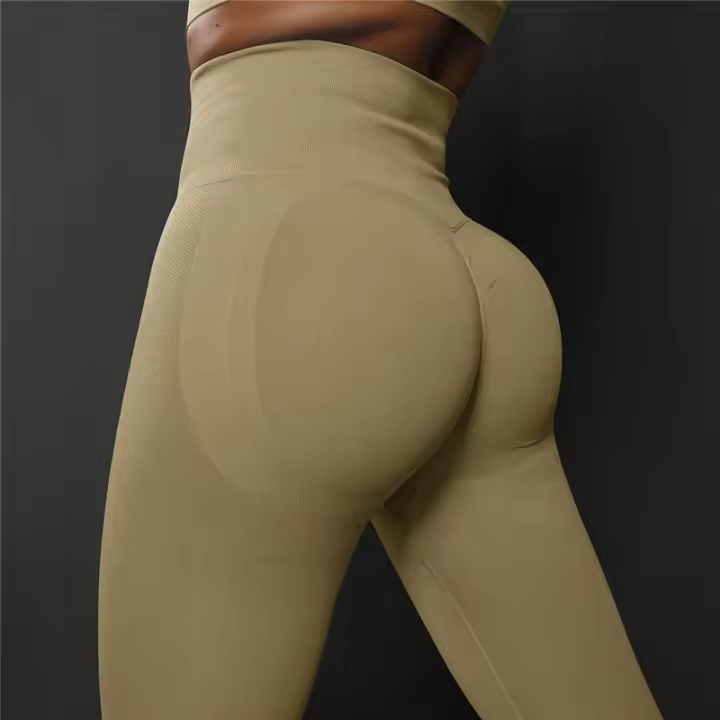 Women Scrunch Butt Gym Yoga Tights High Waist Seamless Leggings Slim Fitness Workout Pants - 1