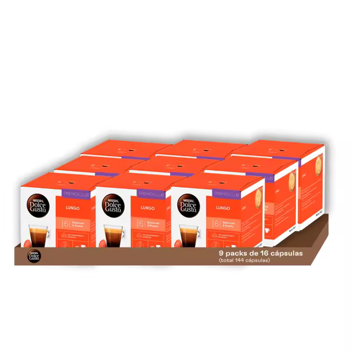 Dolce Gusto - Pack Especial Lungo (144 Unidades) | Un Café Largo y Elegante que Combina Complejidad y Suavidad, con Notas Tostadas y un Toque de Grosella Negra, Refinado para los Paladares más Exigentes - 1