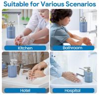 ALACRIS Dispensador de Jabón 320ML Automático Batería incorporada, libre de óxido，impermeable,dispensador gel hidroalcoholico USB Recargable para Hogar, Oficina, Baño, Cocina - details 0