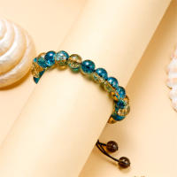 Pulsera De Vidrio Colorido Para Hombres Y Mujeres 10mm Pulsera De Bolas Redondas Accesorios De Joyería Regalo Nueva Colección - details 12